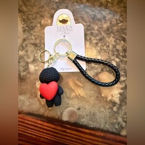 Lulla Collection Black and Red Keychain